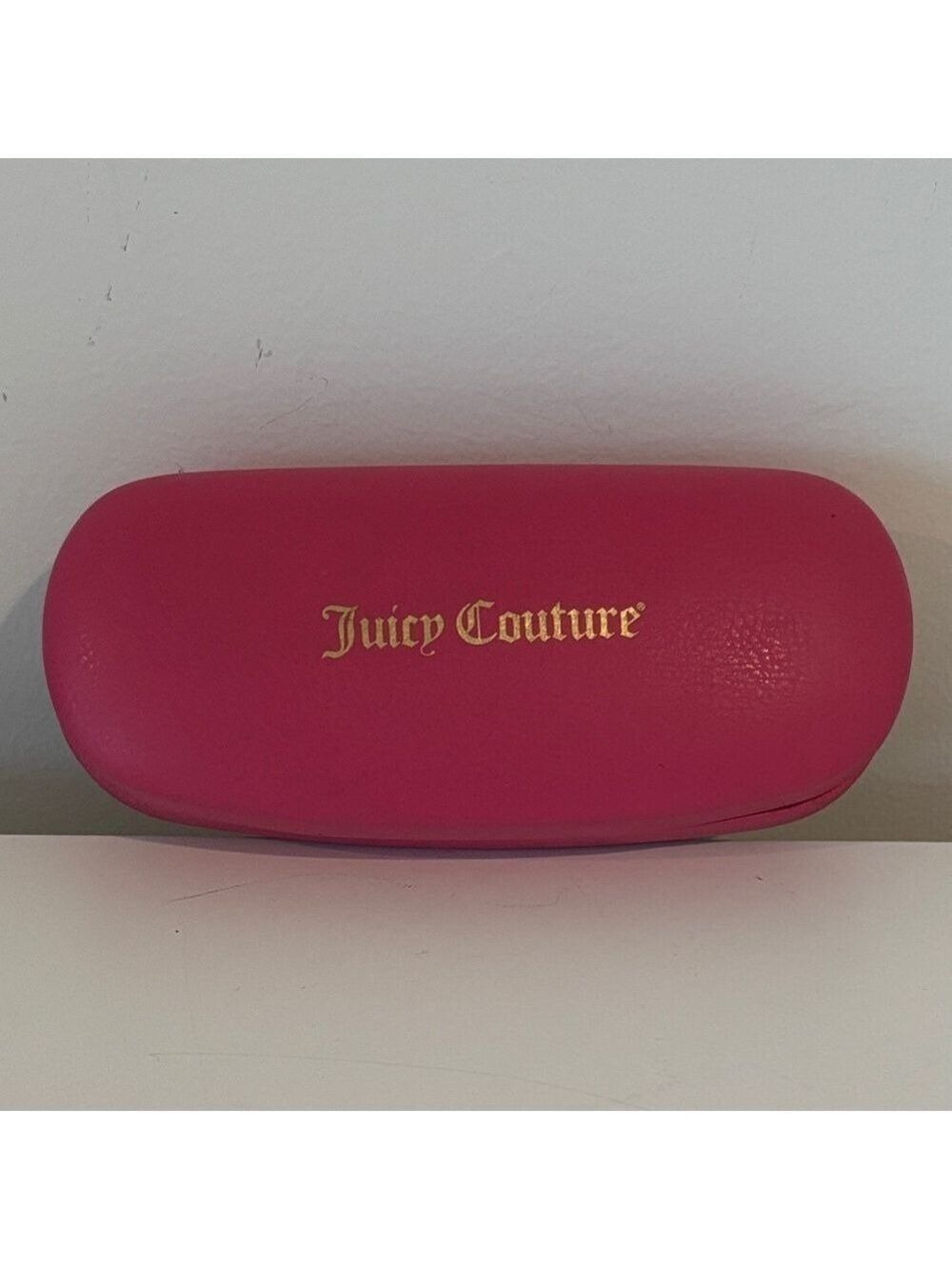 JUICY COUTURE retro hard shell sunglasses case hot pink eyeglass case